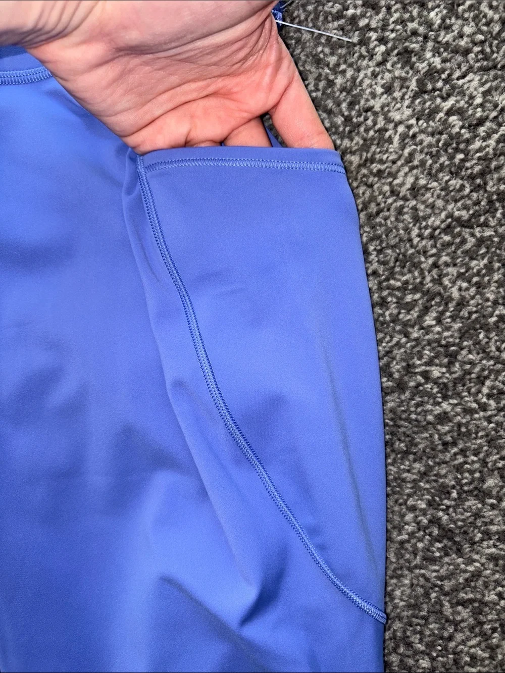 Lululemon Fast And Free HR Crop 23” Leggings Pockets Wild IndigoWLIN Size 12 NWT